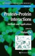 Cover: Protein'Protein Interactions - Humana Press Inc.