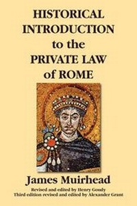 Enlarge image Cover: Historical Introduction to the Private Law of Rome - Lawbook Exchange, Ltd.
