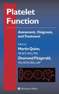 Cover: Platelet Function - Humana Press Inc.
