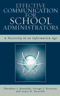 Cover: Effective Communication for School Administrators - Rowman & Littlefield Education