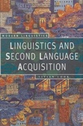 Cover: Linguistics and Second Language Acquisition - Palgrave Macmillan
