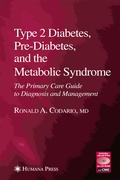 Cover: Type 2 Diabetes, Pre-Diabetes, and the Metabolic Syndrome - Humana