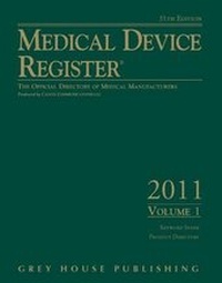 Enlarge image Cover: Medical Device Register 2011 - Grey House Publishing