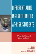 Cover: Differentiating Instruction for At-Risk Students - Rowman & Littlefield Education