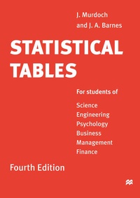 Enlarge image Cover: Statistical Tables - Bloomsbury Academic