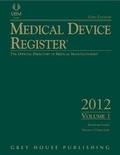 Cover: Medical Device Register (2 Volume Set) - Grey House Publishing
