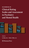 Cover: Handbook of Clinical Rating Scales and Assessment in Psychiatry and Mental Health - Humana Press Inc.