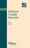 Cover: Dielectric Ceramic Materials - Wiley