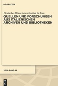 Abbildung von: Quellen und Forschungen aus italienischen Archiven und Bibliotheken - De Gruyter