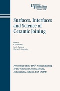 Cover: Surfaces, Interfaces and Science of Ceramic Joining - Wiley