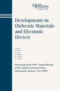 Cover: Developments in Dielectric Materials and Electronic Devices - Wiley
