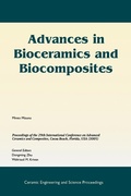 Cover: Advances in Bioceramics and Biocomposites - Wiley