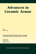 Cover: Advances in Ceramic Armor - Wiley