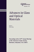 Cover: Advances in Glass and Optical Materials - Wiley