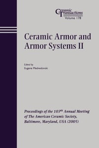 Enlarge image Cover: Ceramic Armor and Armor Systems II - Wiley