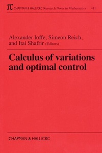 Abbildung von: Calculus of Variations and Optimal Control - Chapman & Hall/CRC