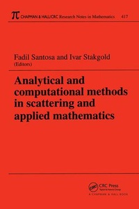 Enlarge image Cover: Analytical and Computational Methods in Scattering and Applied Mathematics - Chapman & Hall/CRC