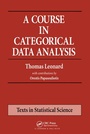 Cover: A Course in Categorical Data Analysis - Chapman & Hall/CRC