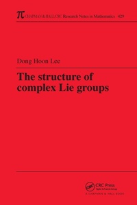 Abbildung von: The Structure of Complex Lie Groups - Chapman & Hall/CRC