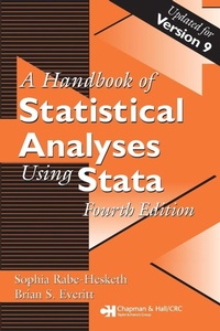 Enlarge image Cover: Handbook of Statistical Analyses Using Stata - Chapman & Hall/CRC
