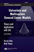 Cover: Univariate and Multivariate General Linear Models - Chapman & Hall/CRC