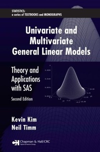 Enlarge image Cover: Univariate and Multivariate General Linear Models - Chapman & Hall/CRC