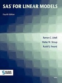 Enlarge image Cover: SAS for Linear Models, Fourth Edition - SAS Publishing