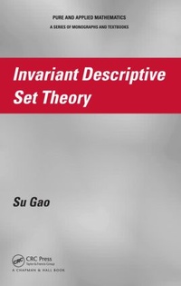 Abbildung von: Invariant Descriptive Set Theory - Chapman & Hall/CRC