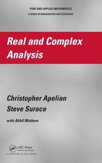 Abbildung von: Real and Complex Analysis - Chapman & Hall/CRC