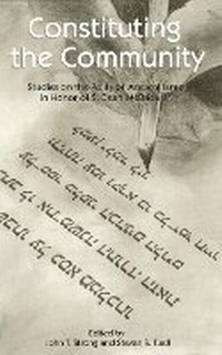 Enlarge image Cover: Constituting the Community - Eisenbrauns