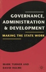 Cover: Governance, Administration and Development - Palgrave Macmillan