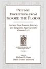 Cover: I Studied Inscriptions from Before the Flood - Eisenbrauns