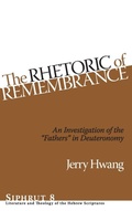 Cover: The Rhetoric of Remembrance - Eisenbrauns