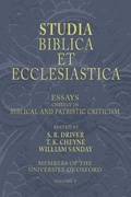 Cover: Studia Biblica Et Ecclesiastica, 5 Volumes - Wipf & Stock Publishers
