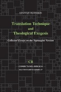 Cover: Translation Technique and Theological Exegesis - Eisenbrauns