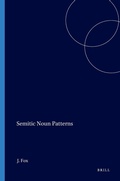 Cover: Semitic Noun Patterns - Eisenbrauns