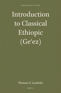 Abbildung von: Introduction to Classical Ethiopic (Ge?ez) - Eisenbrauns