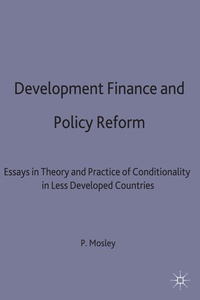 Enlarge image Cover: Development Finance and Policy Reform - Palgrave Macmillan