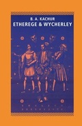 Cover: Etherege and Wycherley - Palgrave Macmillan