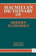 Cover: Macmillan Dictionary of Modern Economics - Palgrave Macmillan