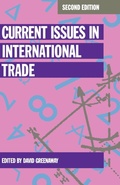Cover: Current Issues in International Trade - Palgrave Macmillan