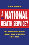 Cover: A National Health Service? - Red Globe Press