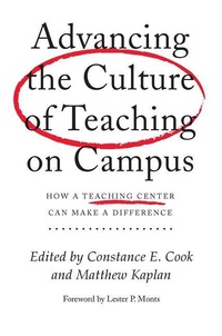 Enlarge image Cover: Advancing the Culture of Teaching on Campus - Stylus Publishing