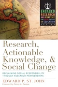 Cover: Research, Actionable Knowledge, and Social Change - Stylus Publishing