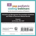 Cover: Evaluation and Management Documentation Guidelines and Pitfalls of Electronic Medical Records - American Academy of Pediatrics