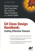 Cover: C# Class Design Handbook - APress