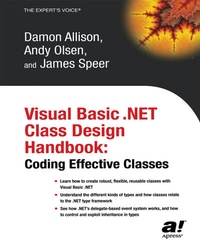 Abbildung von: Visual Basic .NET Class Design Handbook - Apress