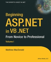 Enlarge image Cover: Beginning ASP.NET in VB .NET - APress