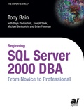 Cover: Beginning SQL Server 2000 DBA - APress
