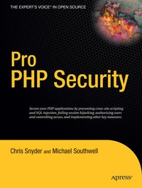 Enlarge image Cover: Pro PHP Security - APress